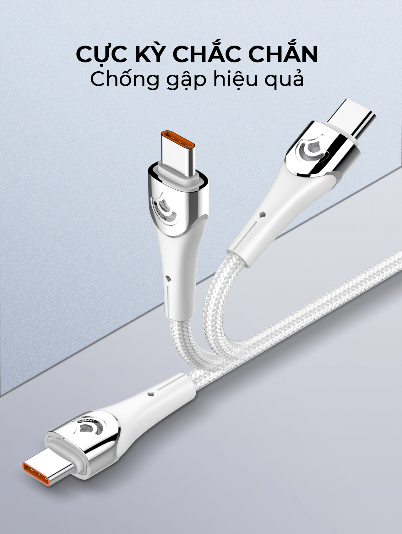 Cáp siêu nhanh SUPER LC861C Type-C (C-C) PD và QC 65W 1m