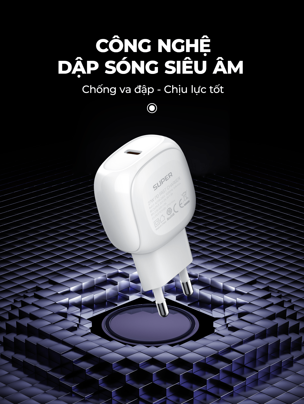 Củ sạc nhanh SUPER A1206C PD27W