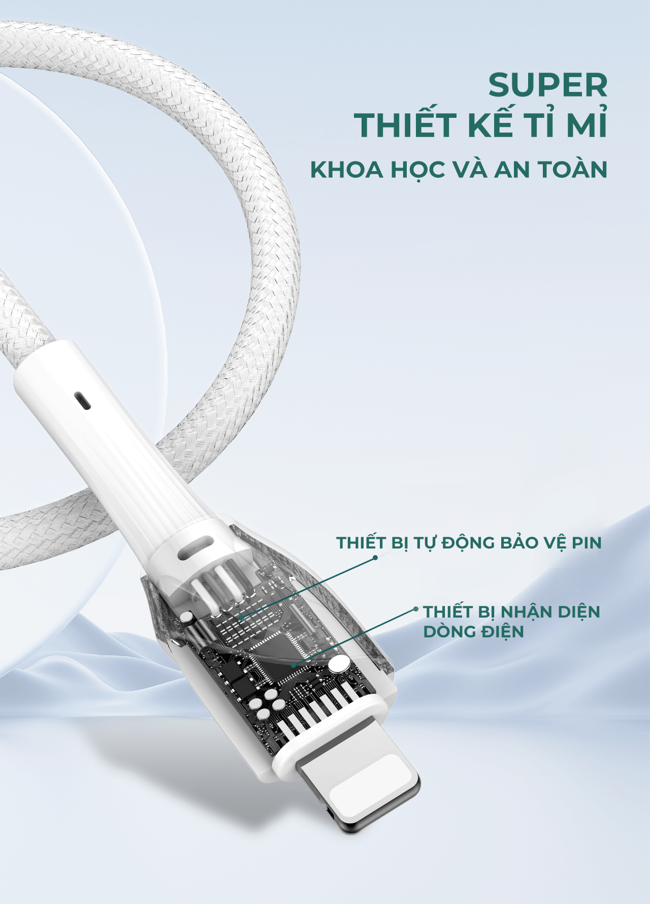 Cáp sạc nhanh SUPER LS661 Type-C (A-C) 30W 1m