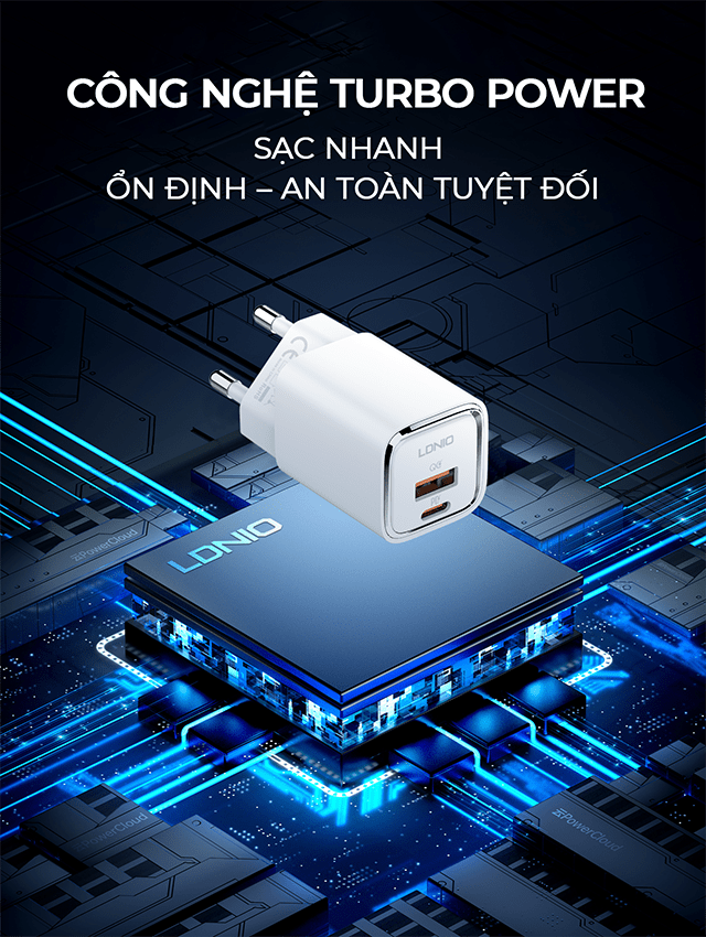 Củ sạc nhanh SUPER A2317C 2 Cổng PD VÀ QC3.0 30W