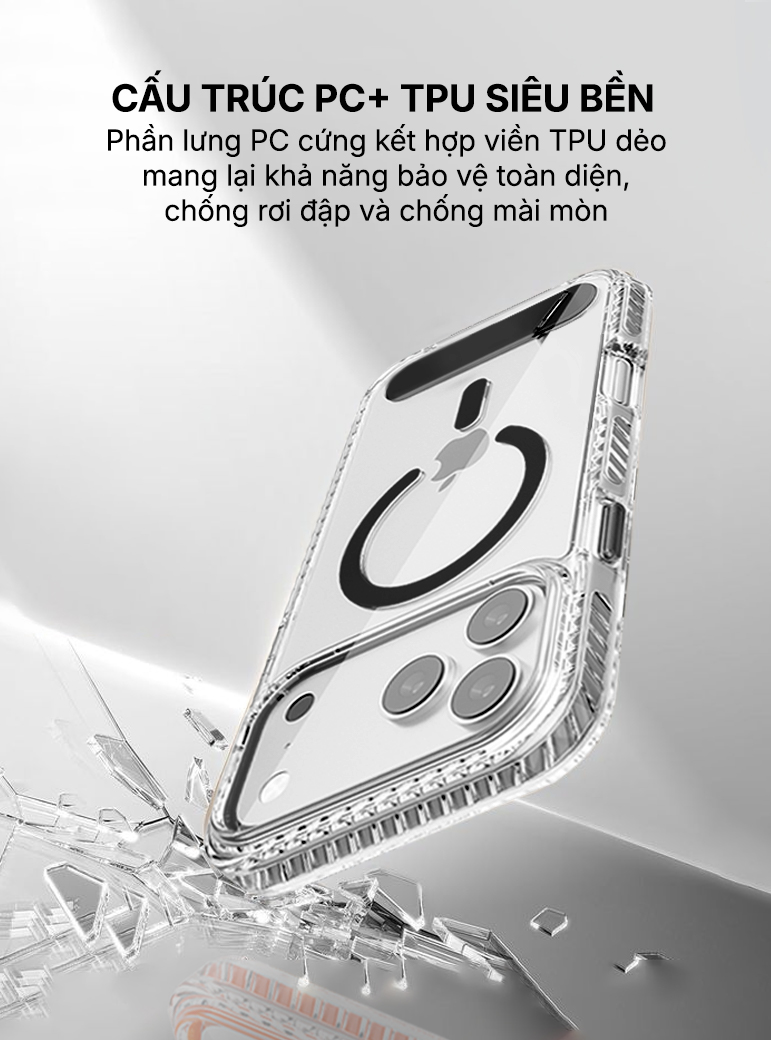 Ốp lưng từ tính có giá đỡ SUPER Solaris iPhone 17 Pro