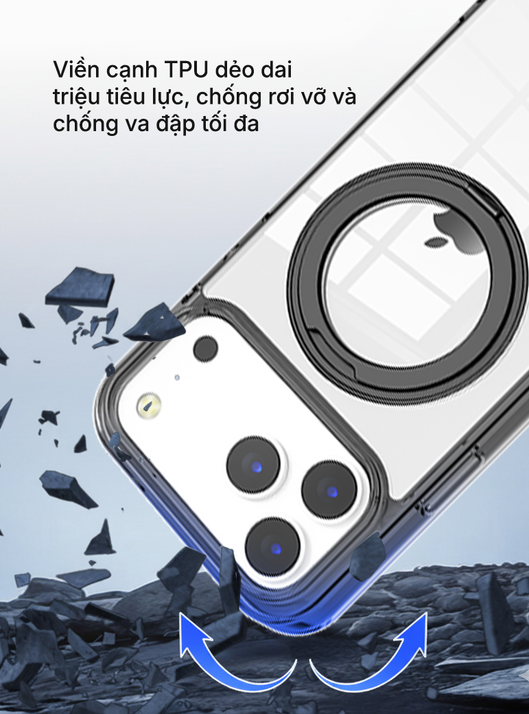 Ốp lưng từ tính có giá đỡ SUPER VIPGuard iPhone 17 Pro Max