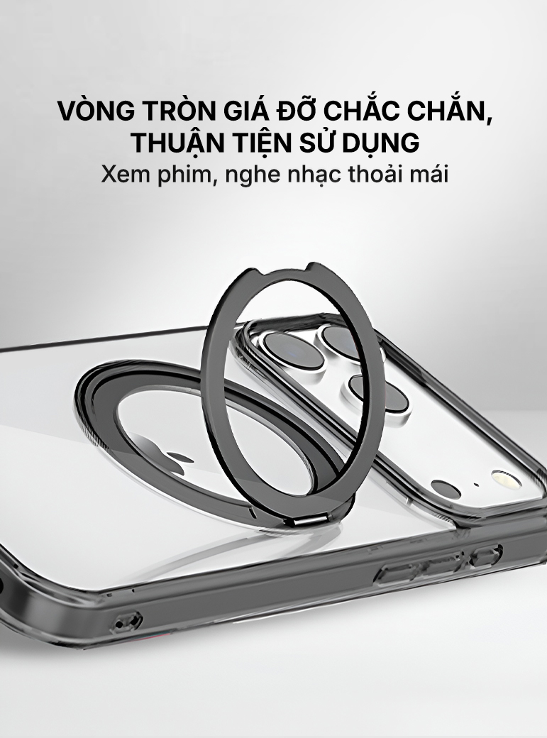 Ốp lưng từ tính có giá đỡ SUPER VIPGuard iPhone 17 Pro Max