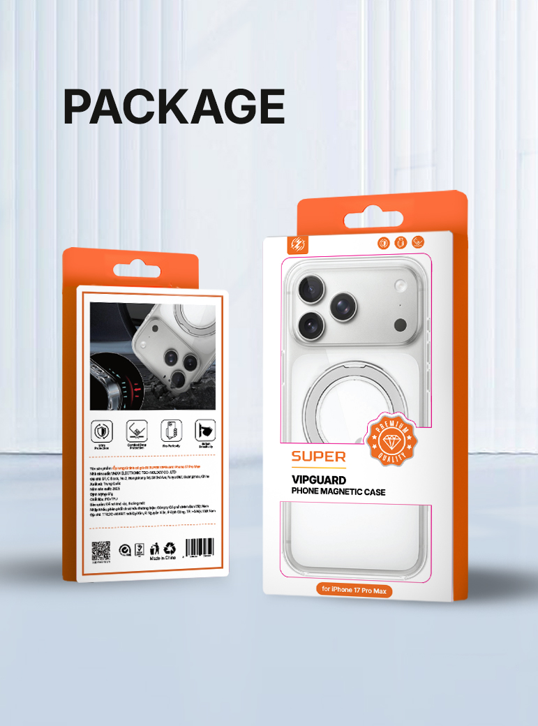 Ốp lưng từ tính có giá đỡ SUPER VIPGuard iPhone 17 Pro Max
