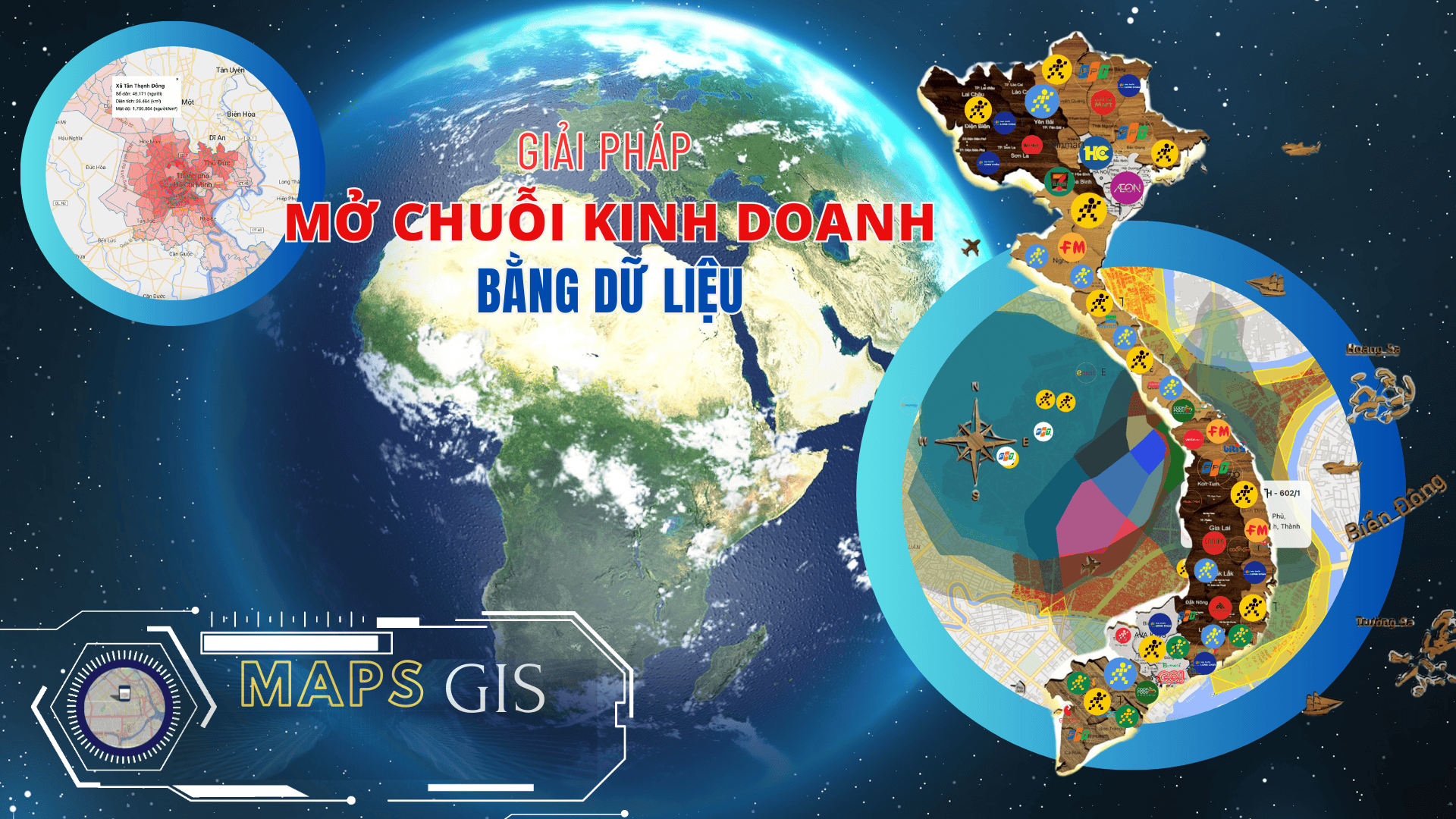 Bản đồ số Map - Gis - trong mở điểm kinh doanh