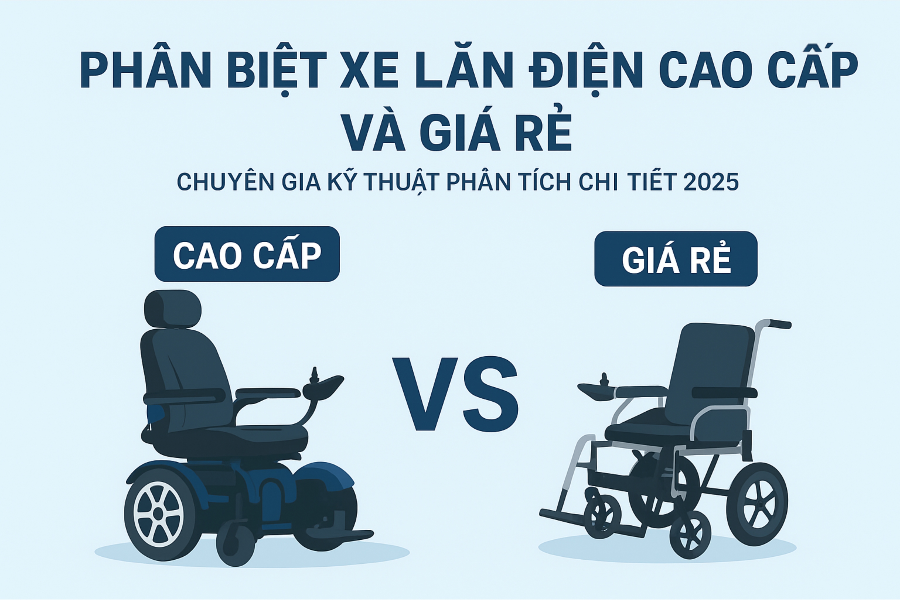 Xe Lăn Điện Cao Cấp & Xe Lăn Điện Giá Rẻ: Hiểu Đúng Để Chọn Đúng