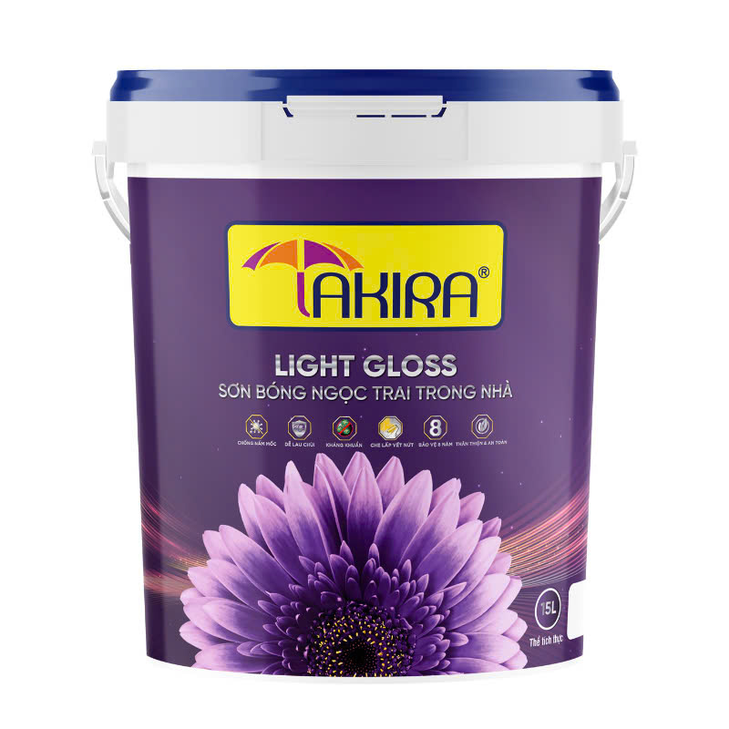 LIGHT GLOSS Sơn bóng ngọc trai trong nhà 1L