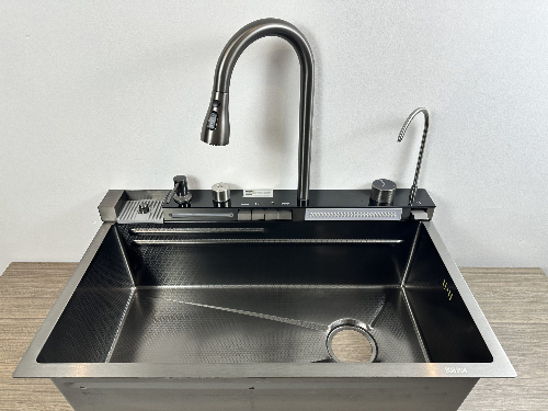 CHẬU RỬA 1 HỐ ĐÚC INOX 304 – MÃ 8046-AWFB (KÈM VÒI 5 PHÍM, PHIÊN BẢN GIÁ TỐT)