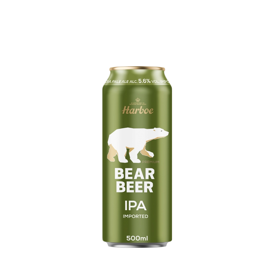 Bia Đức Harboe Bear Beer IPA Imported 5.6% 500ml G