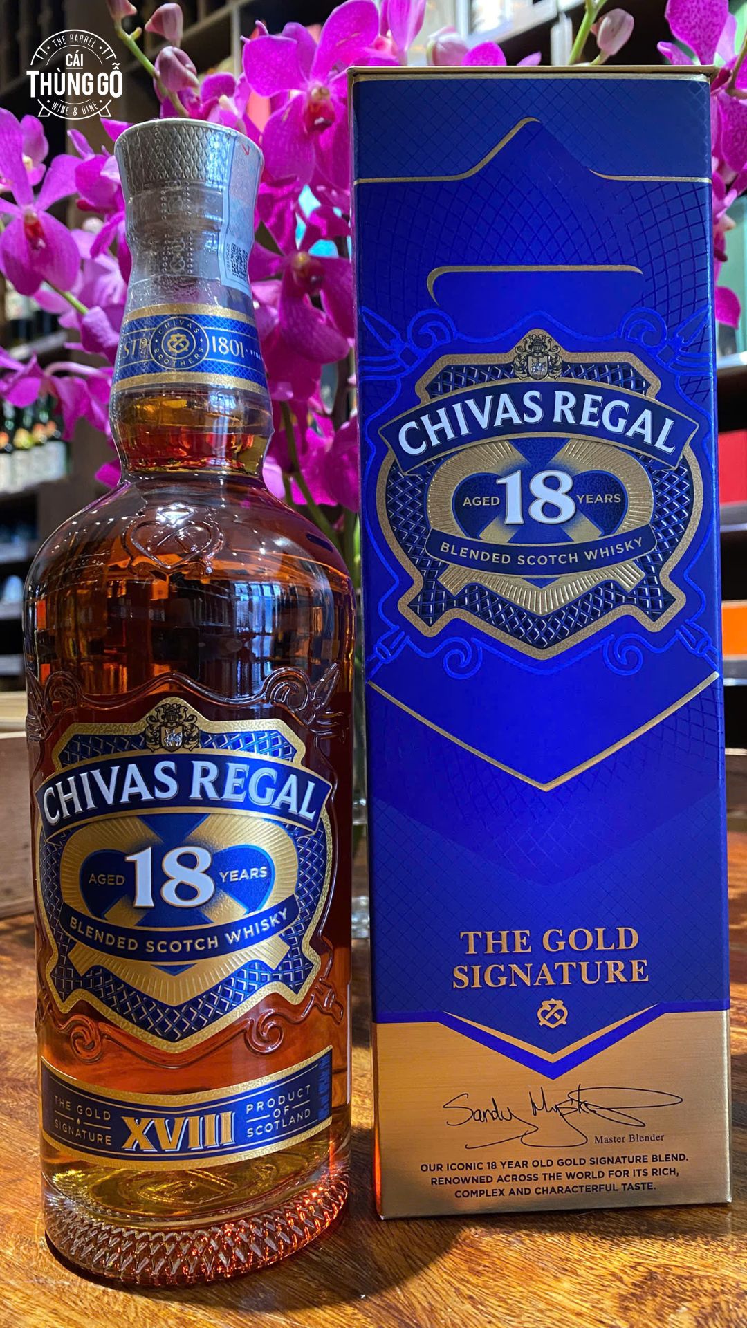 Rượu Whisky Scotland Chivas Regal 18YO Gold Signature 700ml G