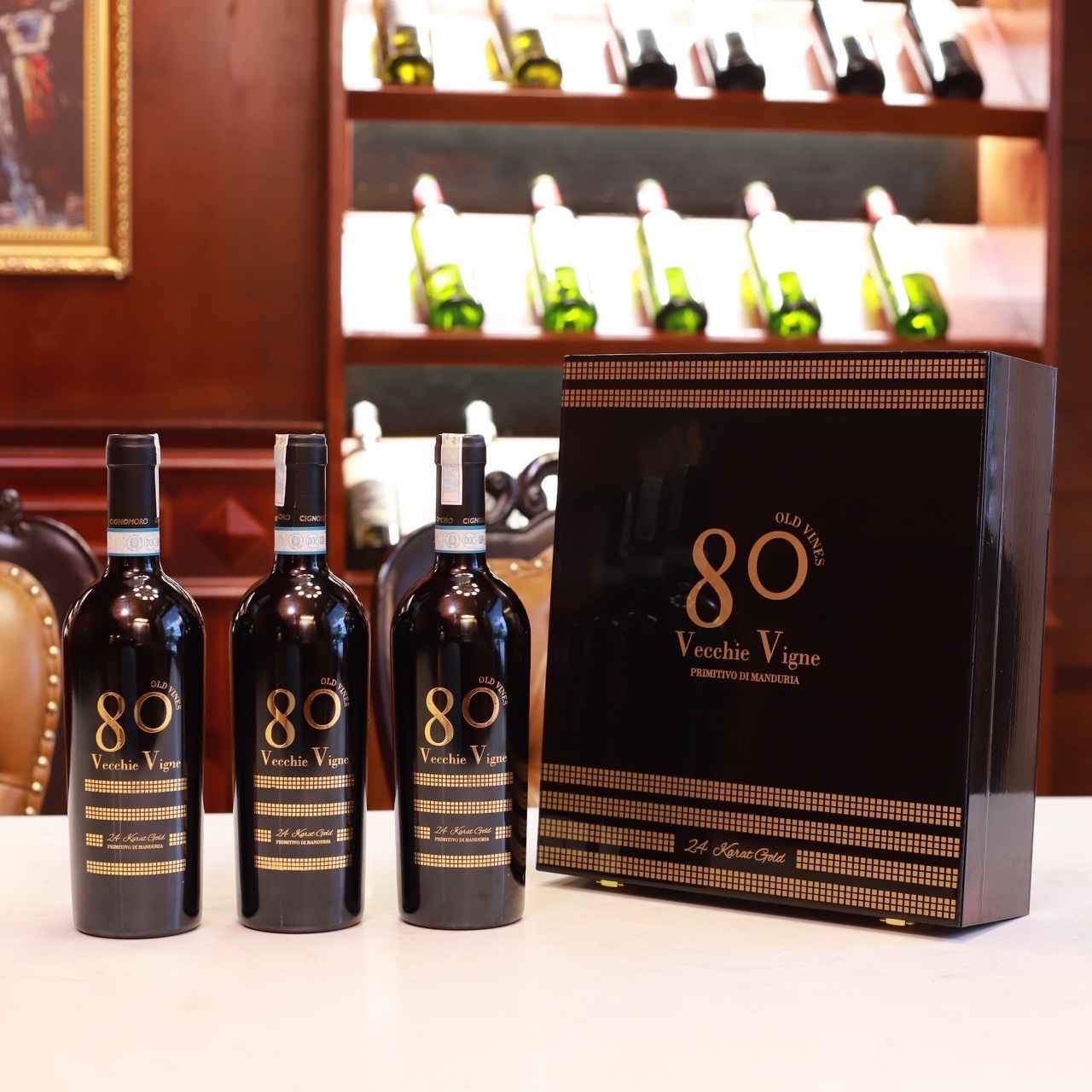 Rượu Vang Đỏ Ý 80 Vecchie Vigne 24 Karat Gold G