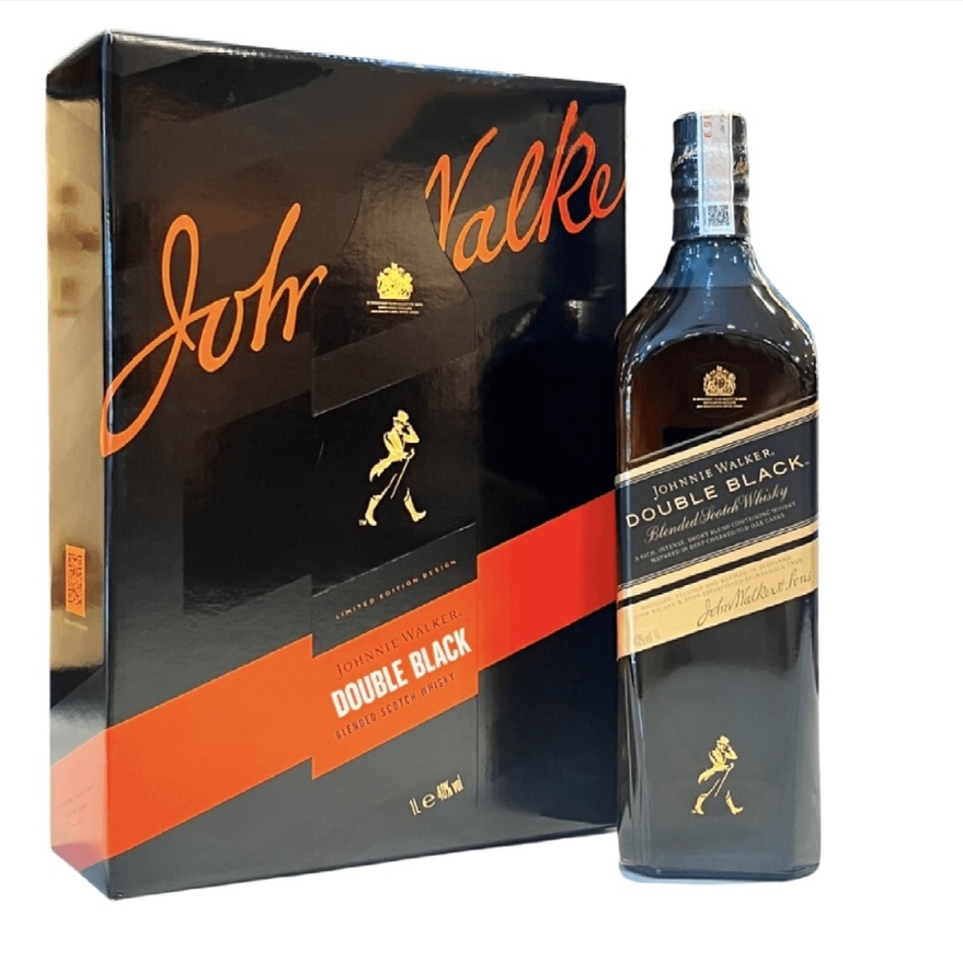 Rượu Hộp Quà Scotland Johnnie Walker Double Black F23 1000ml G