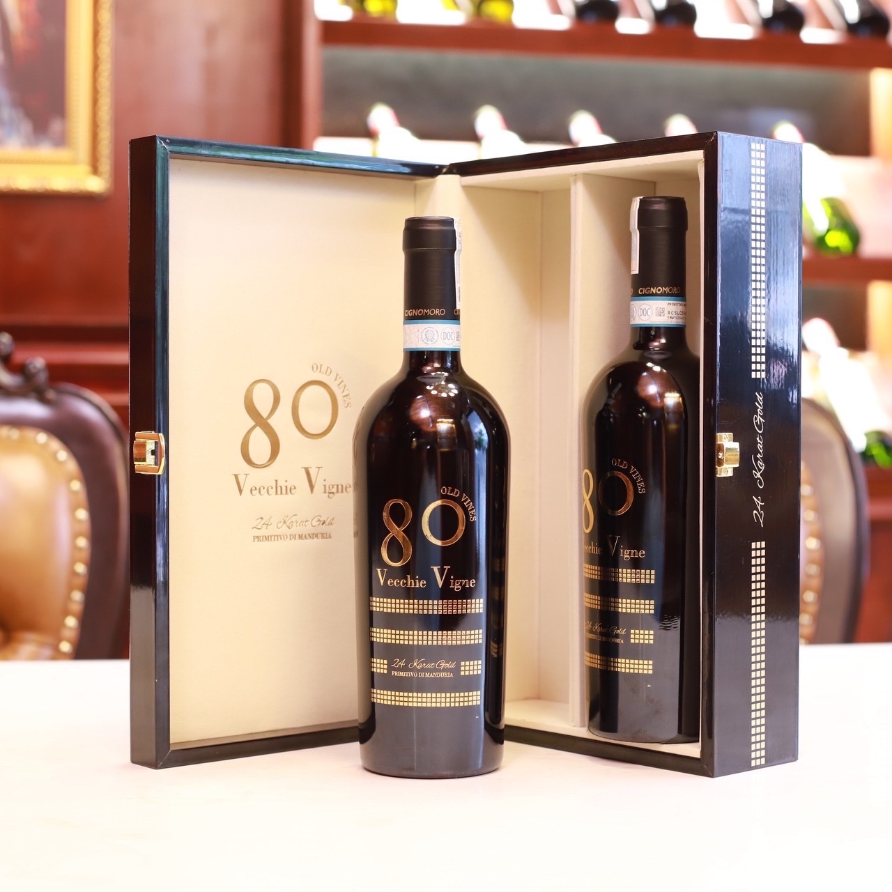 Rượu Vang Đỏ Ý 80 Vecchie Vigne 24 Karat Gold G