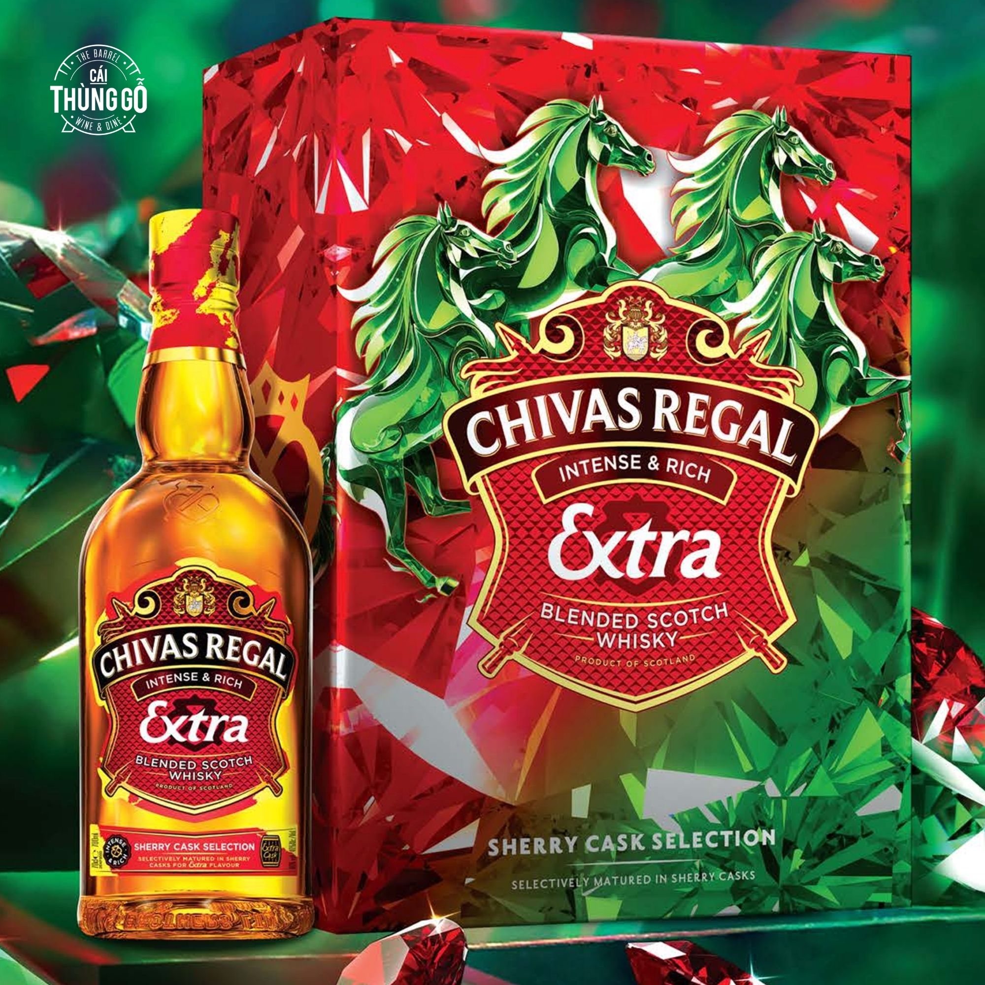 Rượu Hộp Quà Scotland Chivas Regal Extra Sherry Cask Selection Tết 2026 700ml G