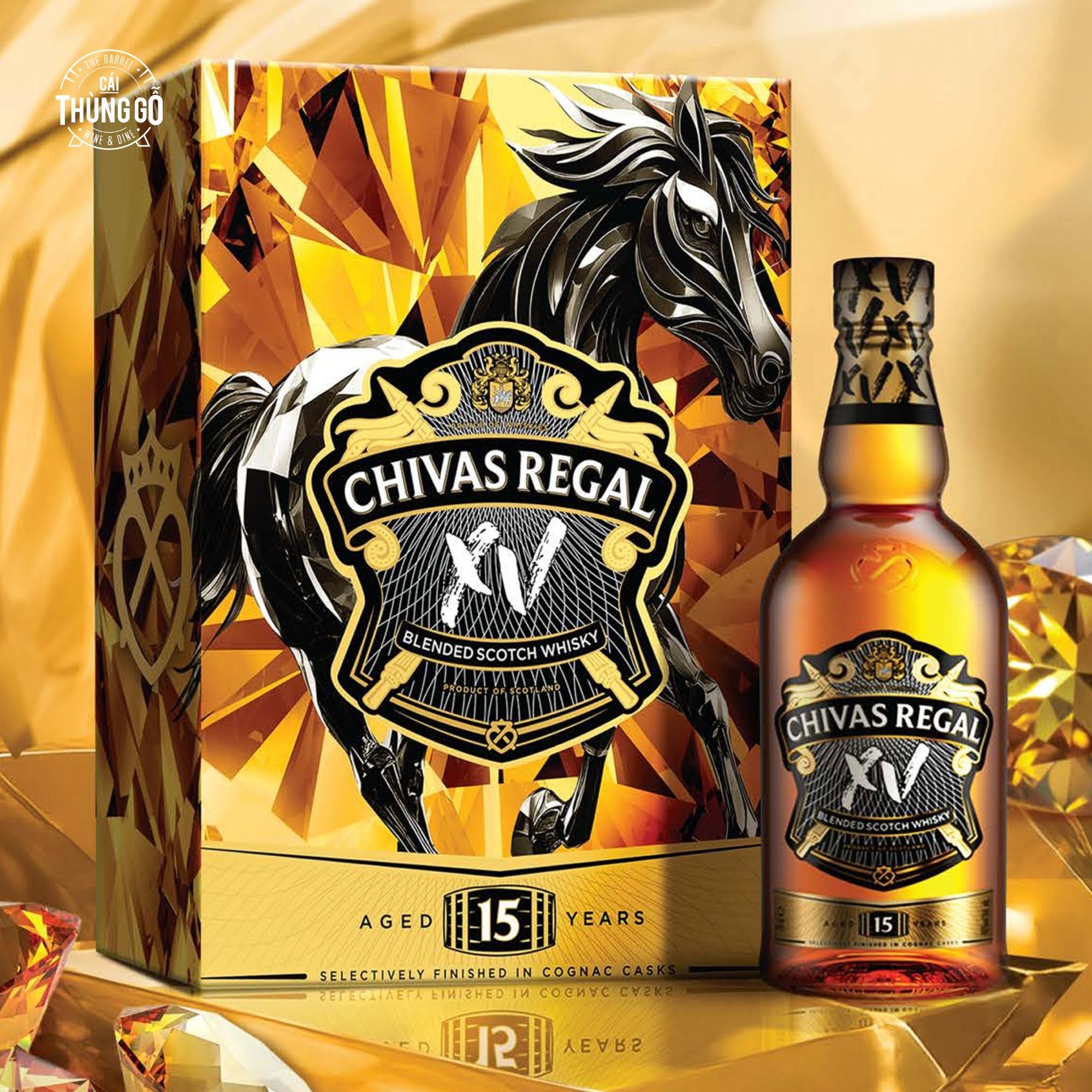 Rượu Hộp Quà Scotland Chivas Regal 15Yo Tết 2026 700ml G