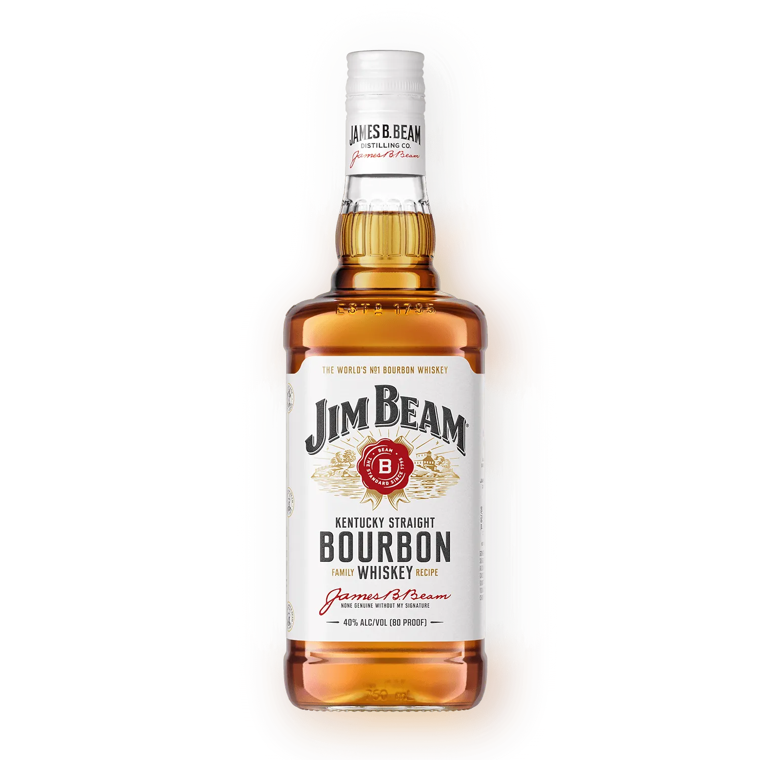 Rượu Whisky Mỹ Jim Beam White Bourbon 750ml G