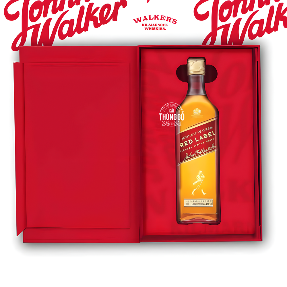 Rượu Hộp Quà Scotland Johnnie Walker Red Label Tết 2026 750ml G