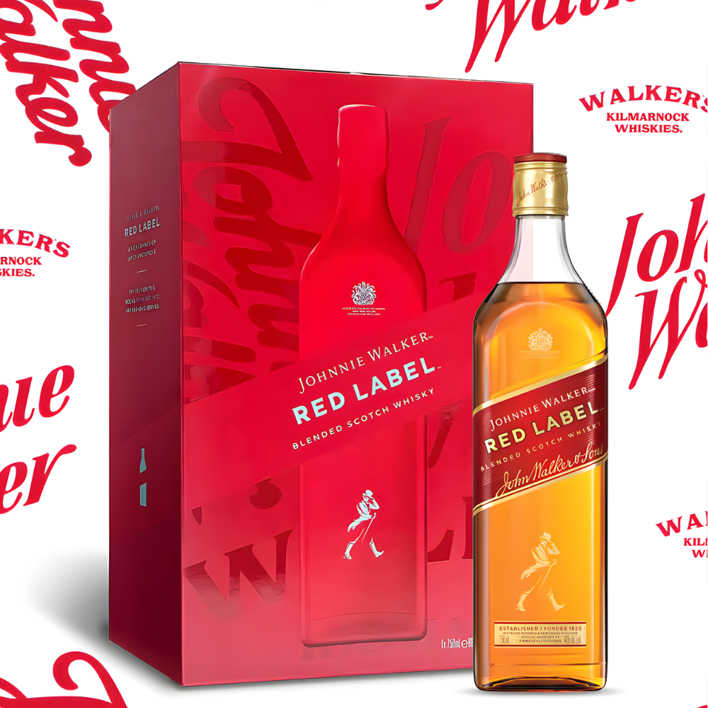 Rượu Hộp Quà Scotland Johnnie Walker Red Label Tết 2026 750ml G