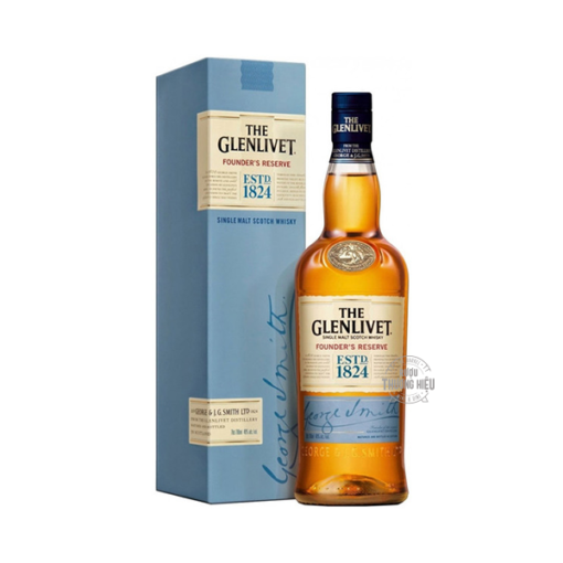 Rượu Whisky Scotland Glenlivet 1824 Founder's Reserve Xanh 1L S