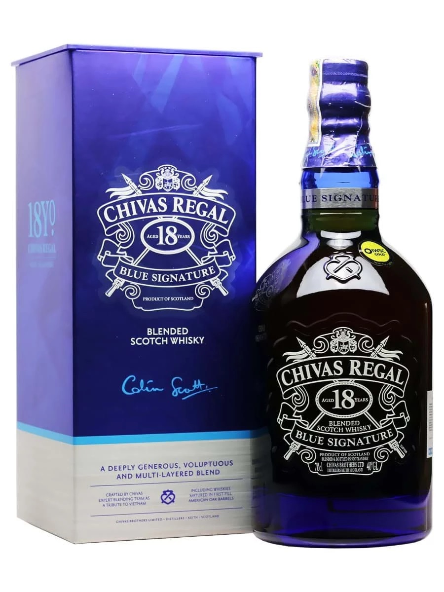 Rượu Whisky Scotland Chivas Regal 18YO Blue Signature 700ml G