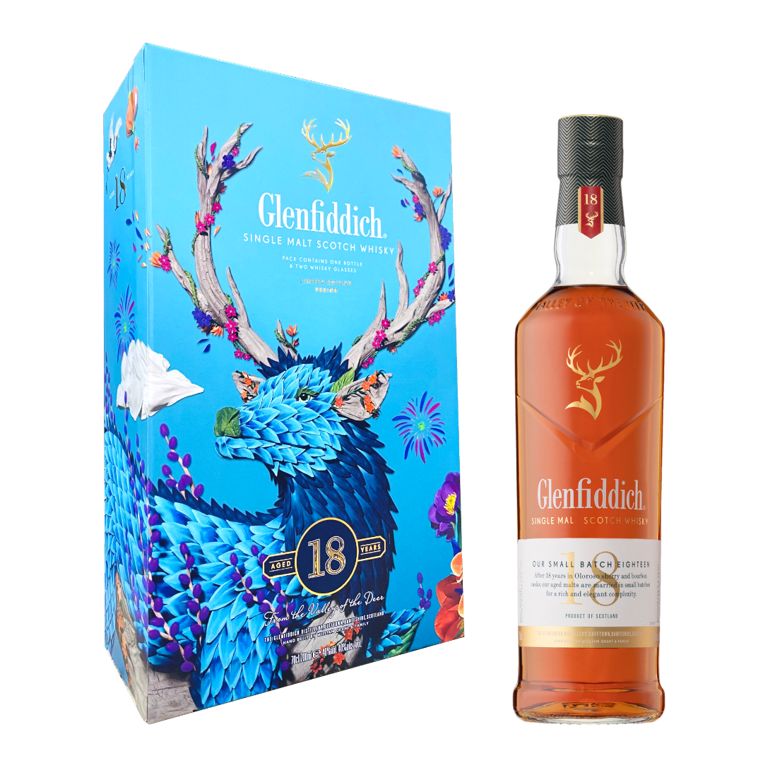 Rượu Whisky Scotland Glenfiddich 18YO 700ml HQ F24 G