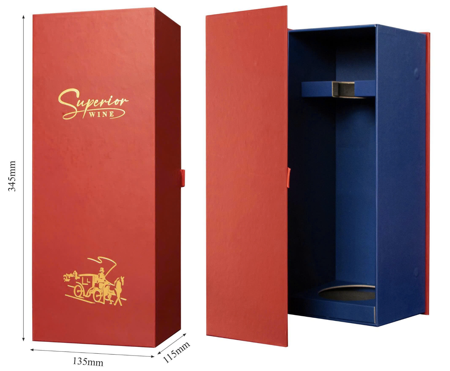 Phụ kiện Hộp Giấy Đựng Vang 1 Chai