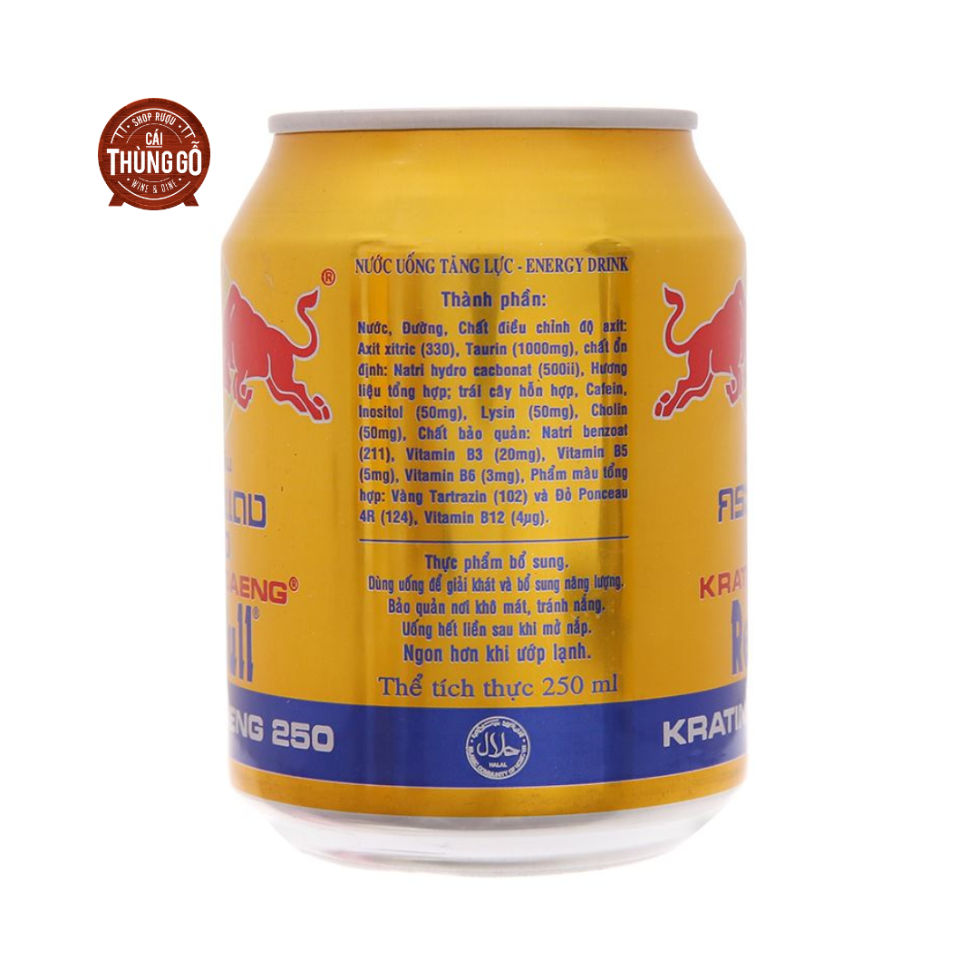 Nước tăng lực Redbull lon 250ml G