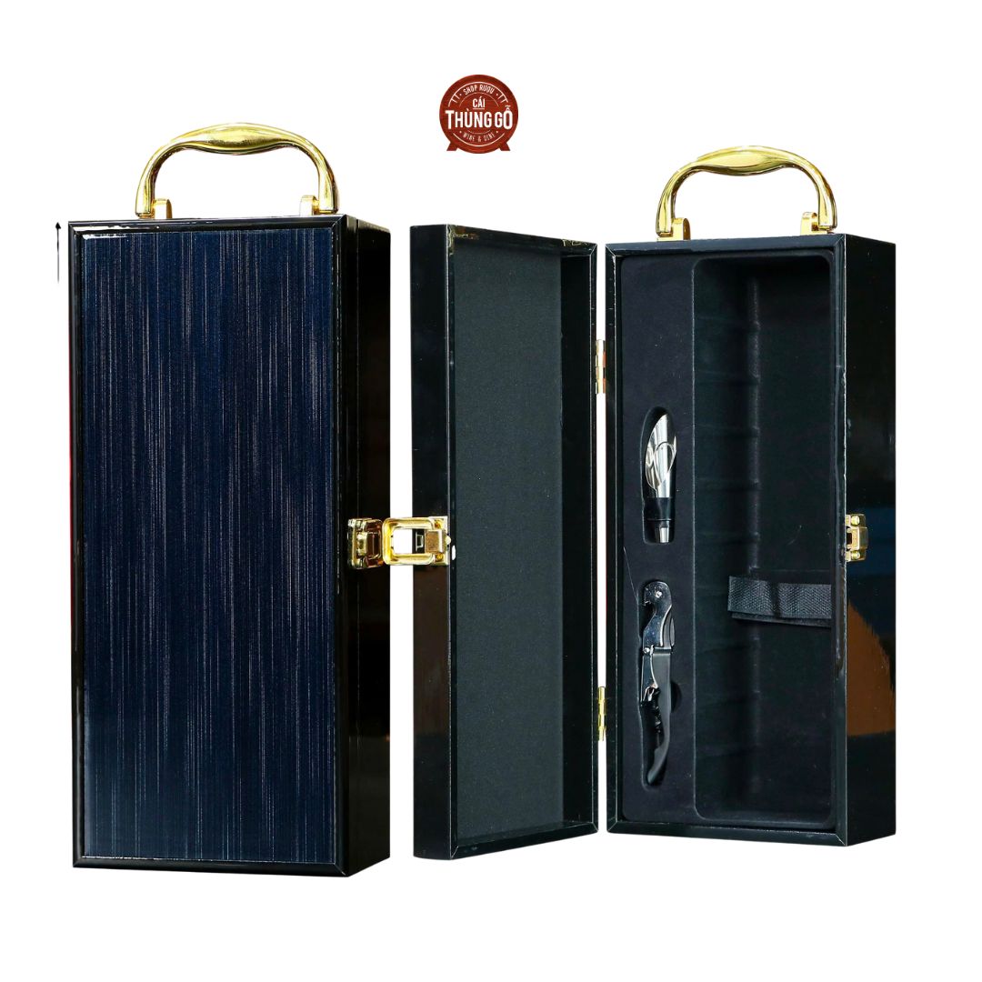 Phụ kiện Hộp Sơn Mài Đựng Vang 1 Chai