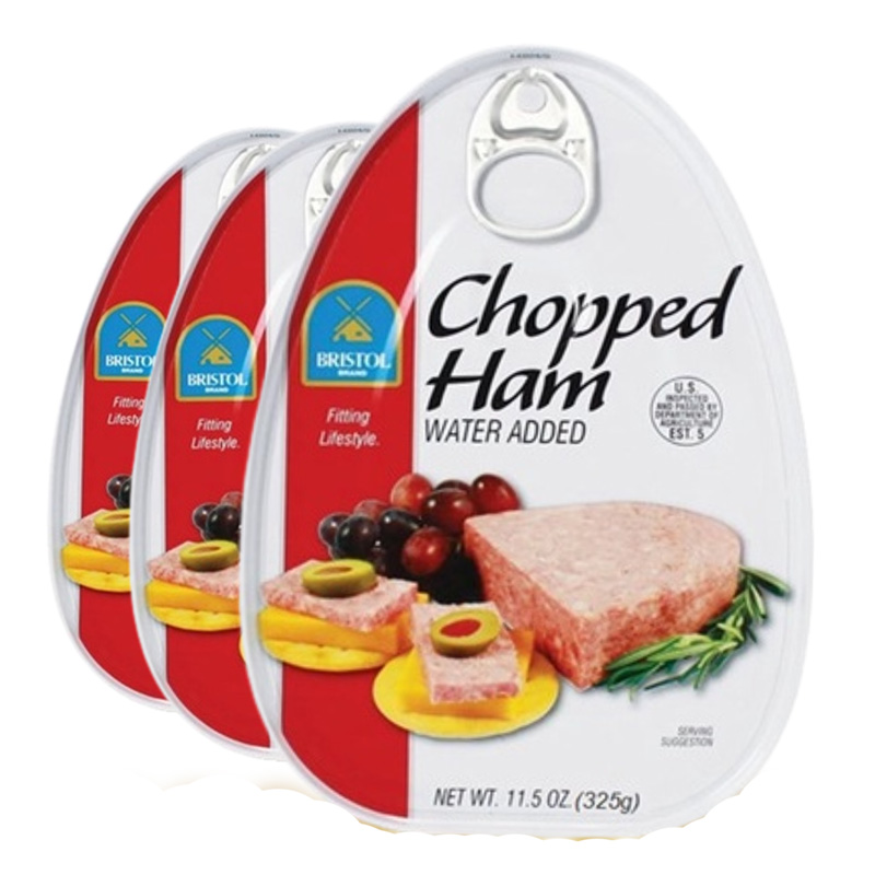 NN - THỊT HỘP XẮT NHỎ - BRISTOL CHOPPED HAM 325GR - HÀ LAN (Hộp)