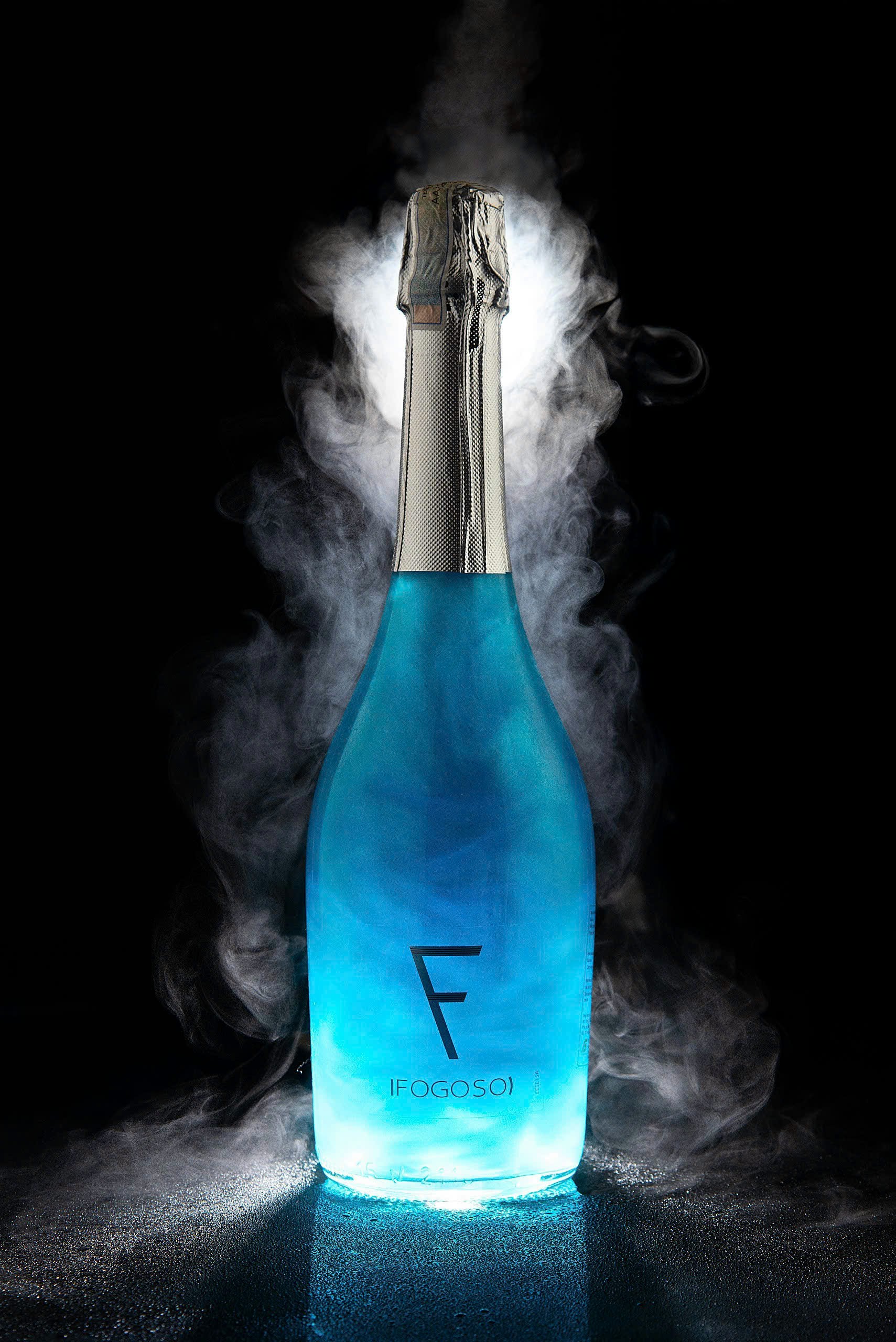 Rượu Vang Nổ Tây Ban Nha Fogoso Azul 750ml Có Đèn G