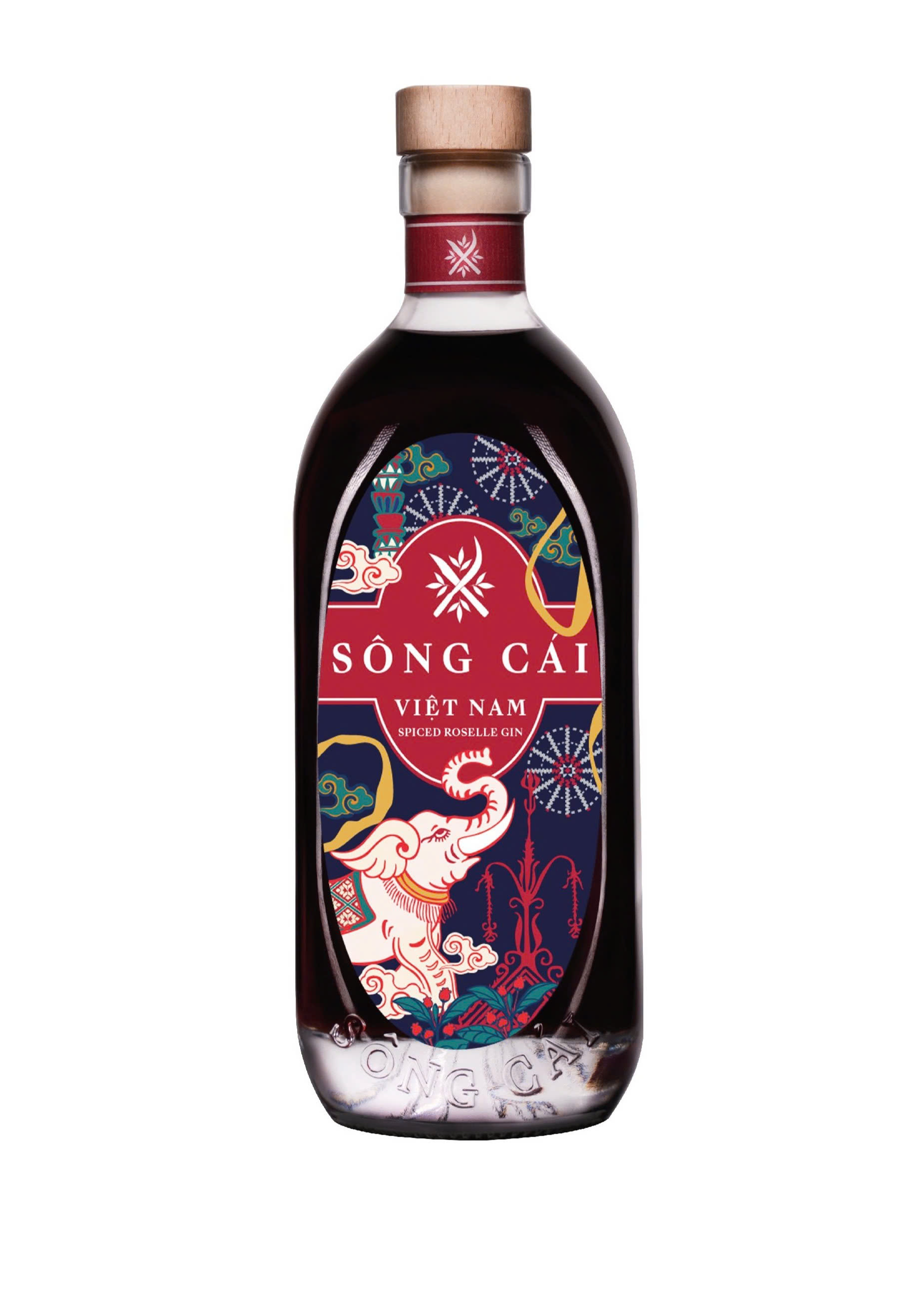 Rượu Gin Việt Nam Sông Cái Roselle Gin 700ml G