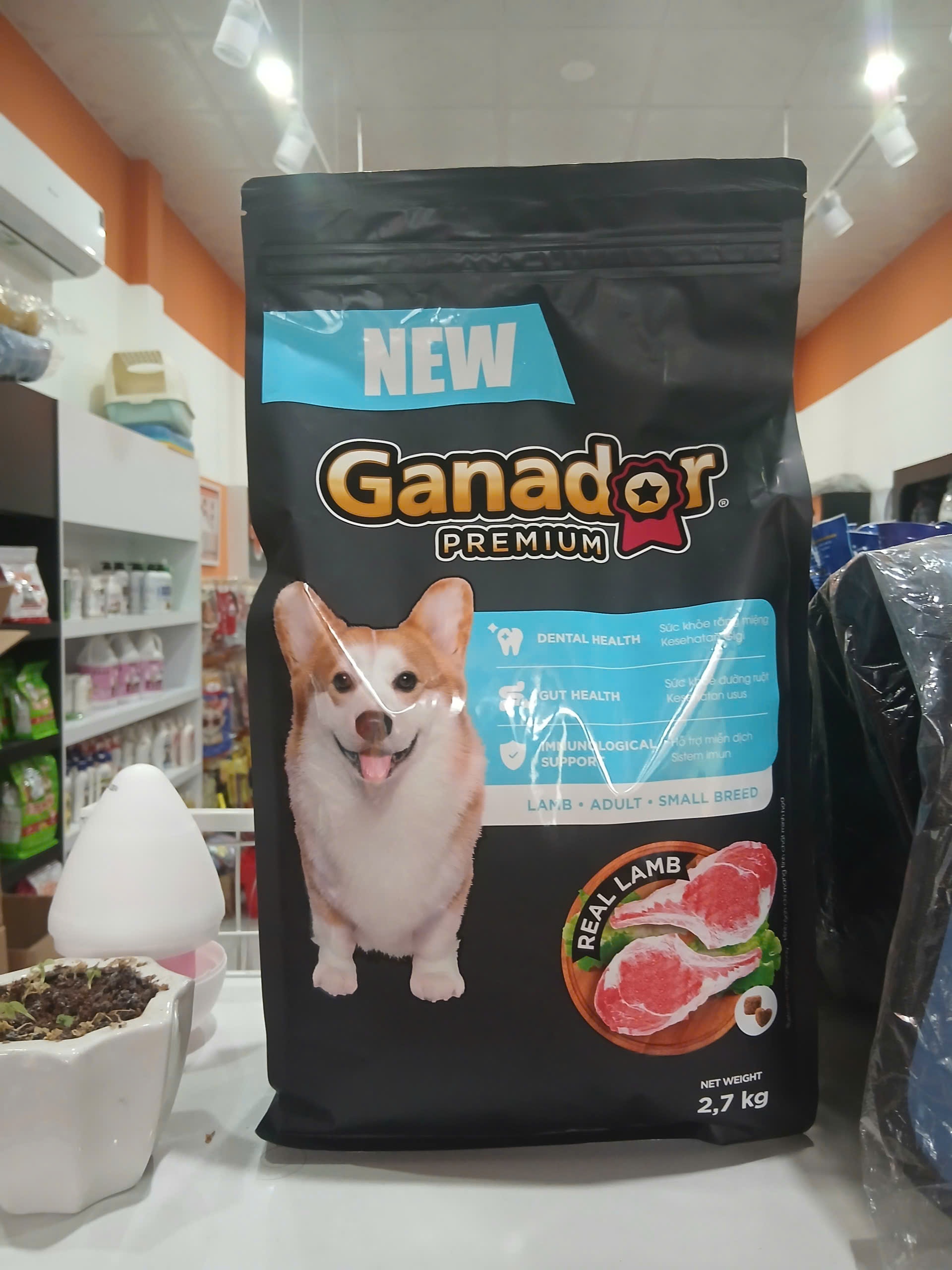 GANADOR PREMIUM DOG ADULT SMALL BREED WITH LAMB_10.8KG (4X2.7KG) VN THỨC ĂN CHÓ
