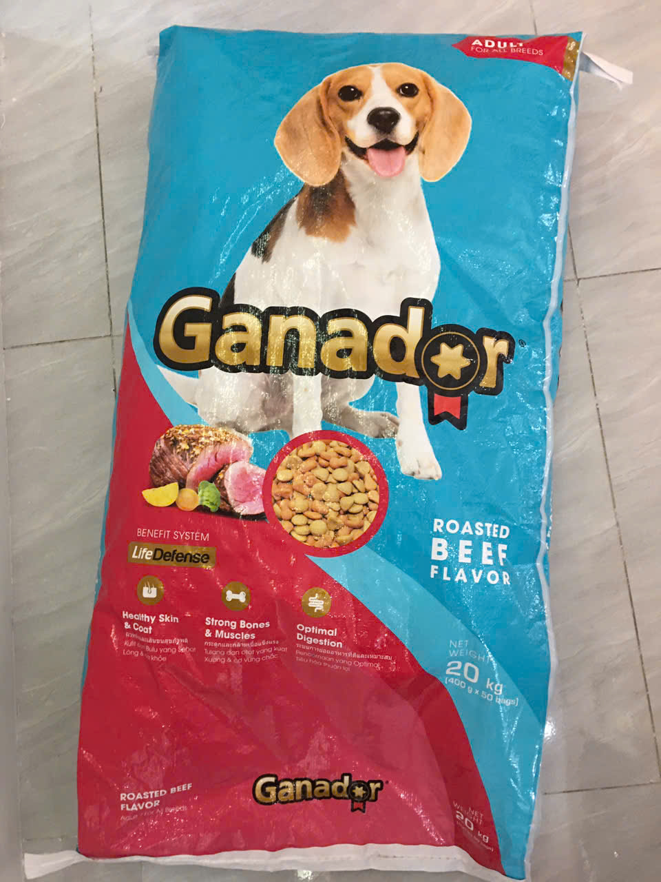 Ganador Adult Roasted Beef Flavor-Bao 20kg(50x400g)-Thức ăn chó