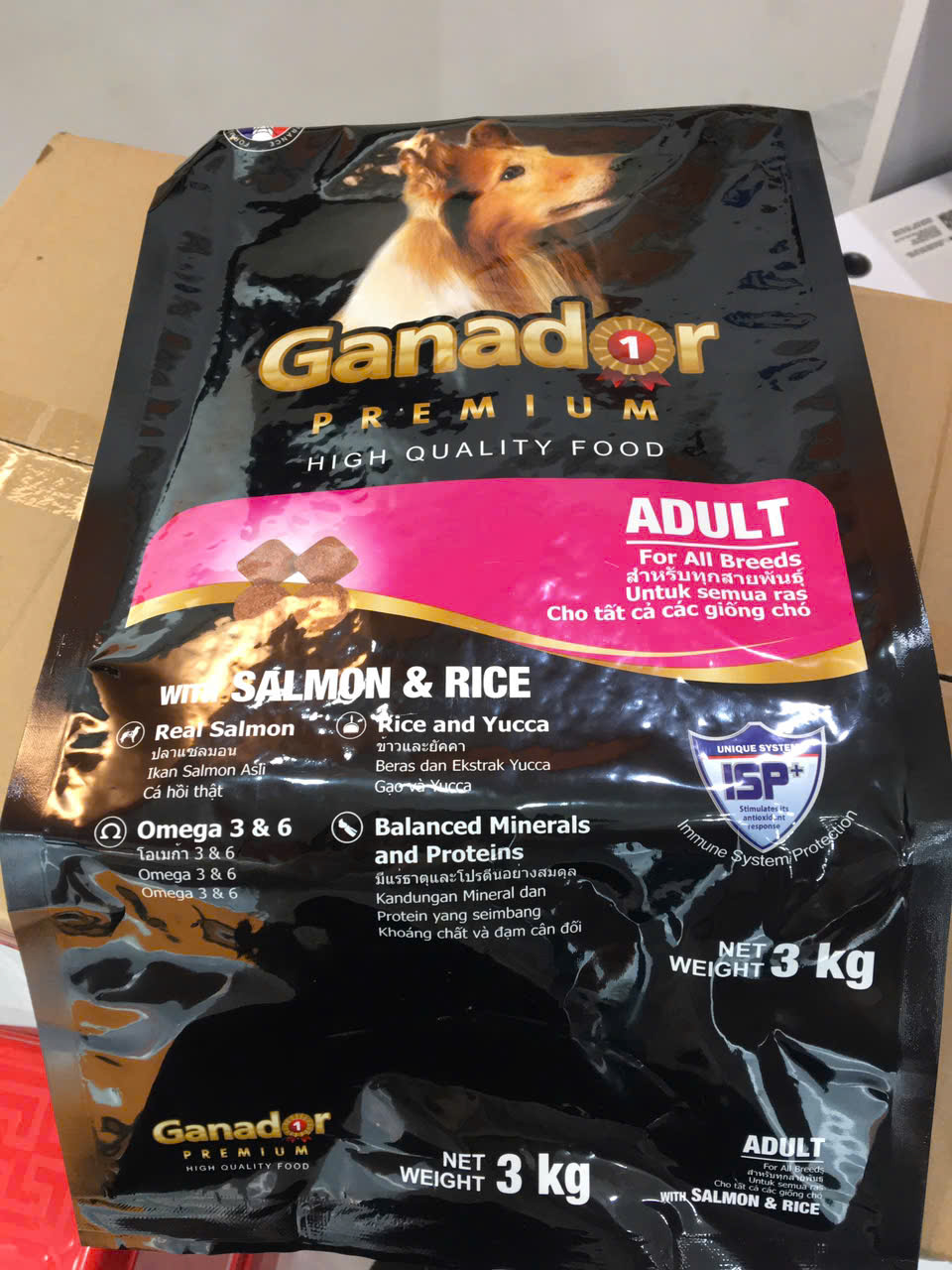 Ganador Adult Salmon&Rice-Thùng 12kg(4x3kg)-Thức ăn chó