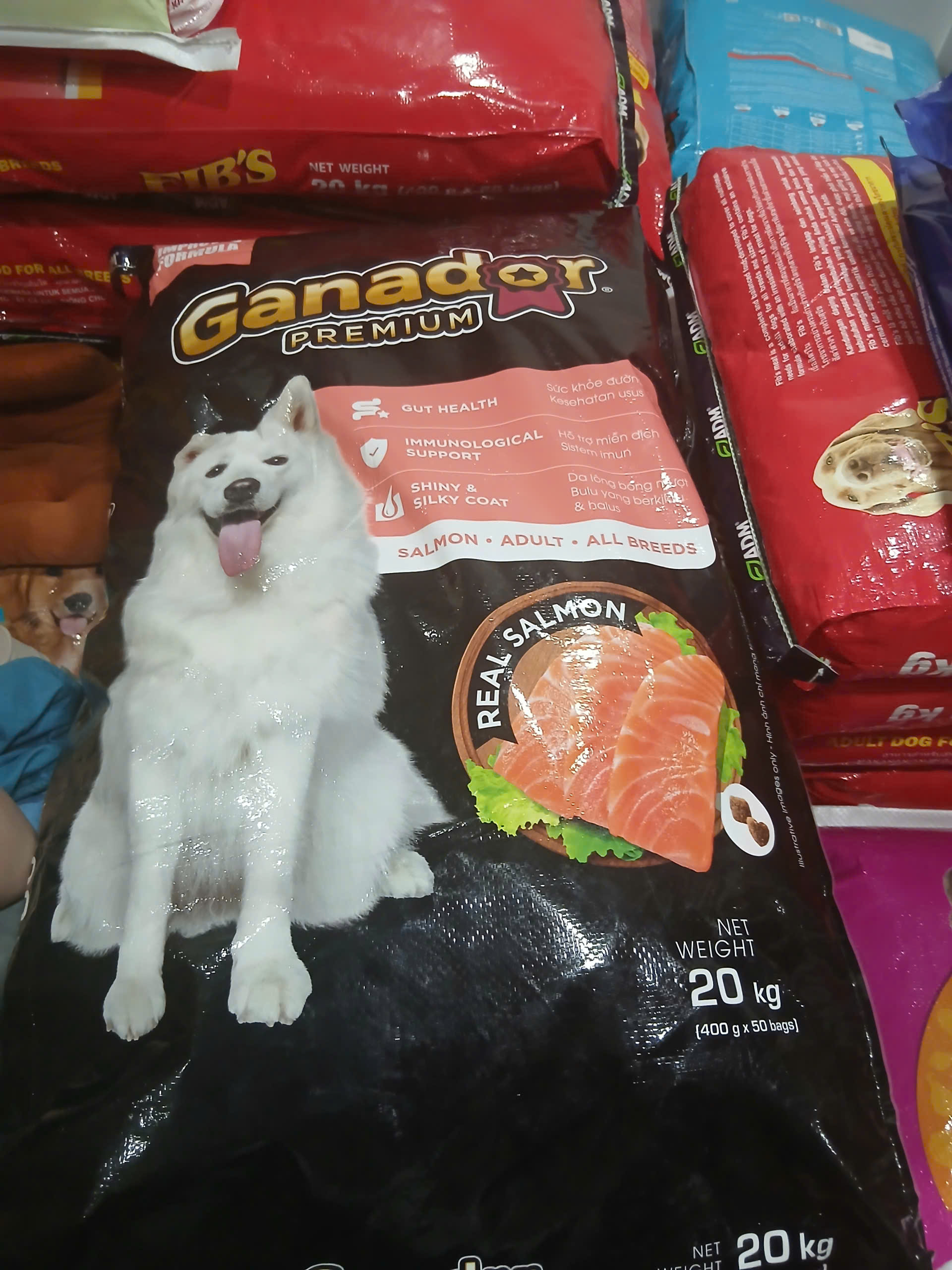 GANADOR PREMIUM DOG ADULT WITH SALMON _20KG (50X0.4KG) VN THỨC ĂN CHÓ