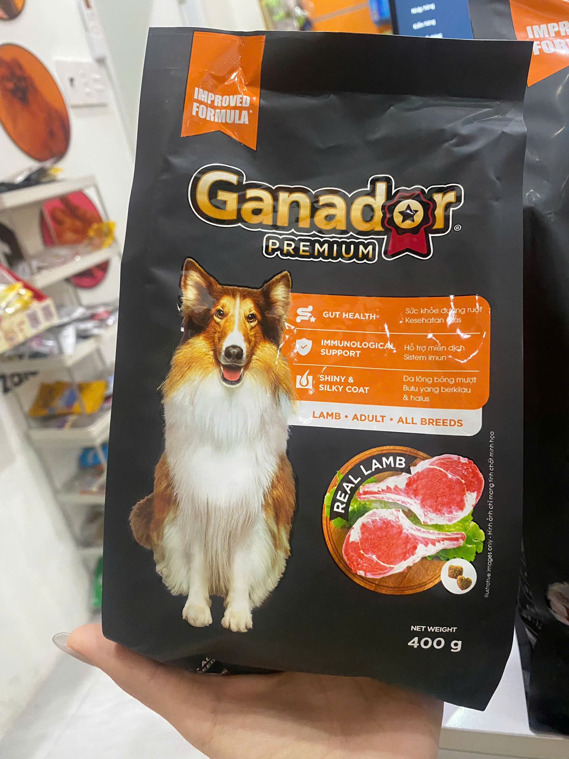 GANADOR PREMIUM DOG ADULT WITH LAMB_20KG (50X0.4KG) VN THỨC ĂN CHÓ