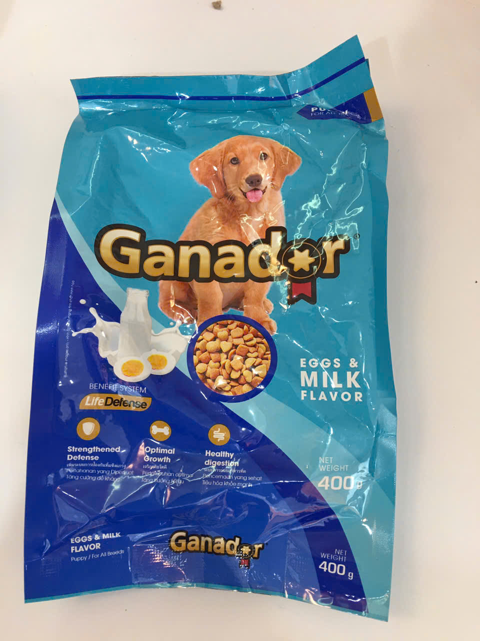 Ganador Puppy Egg&Milk Flavor-Bao 20kg(50x400g)-Thức ăn chó