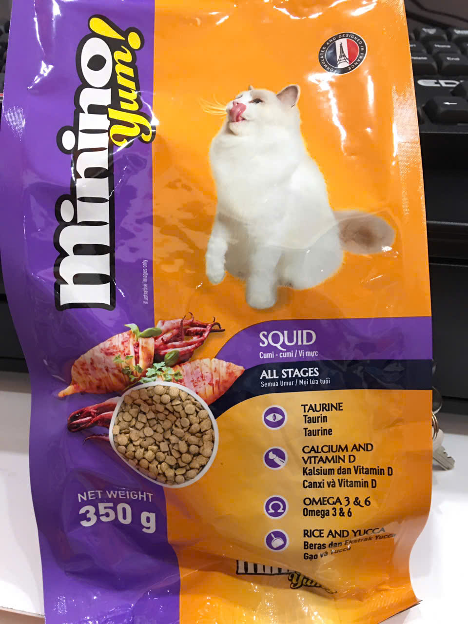 Minino Yum Squid-Bao 7kg(20x0.35kg)-Thức ăn mèo