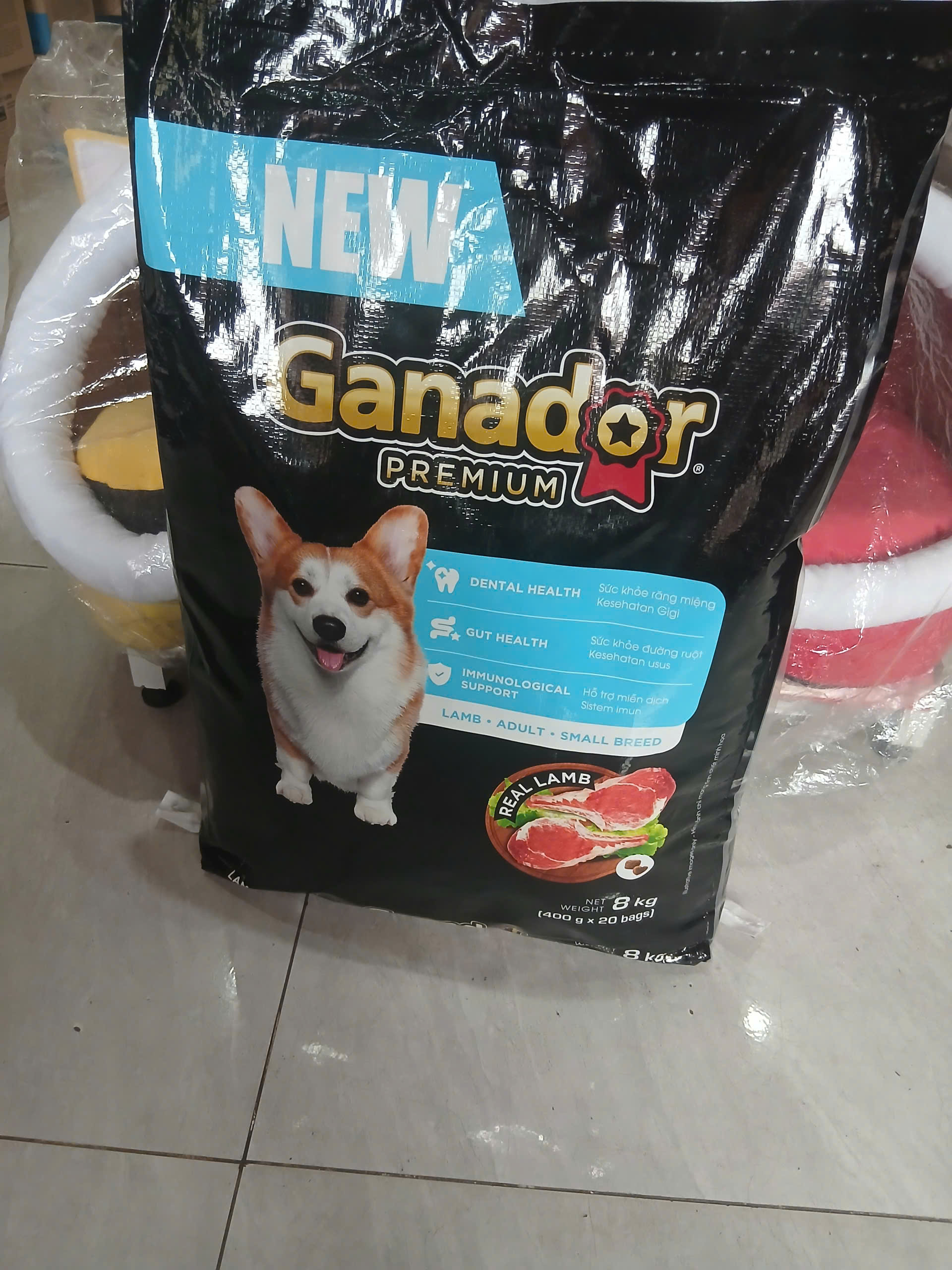 GANADOR PREMIUM DOG ADULT SMALL BREED WITH LAMB_8KG (20X0.4KG) VN THỨC ĂN CHÓ