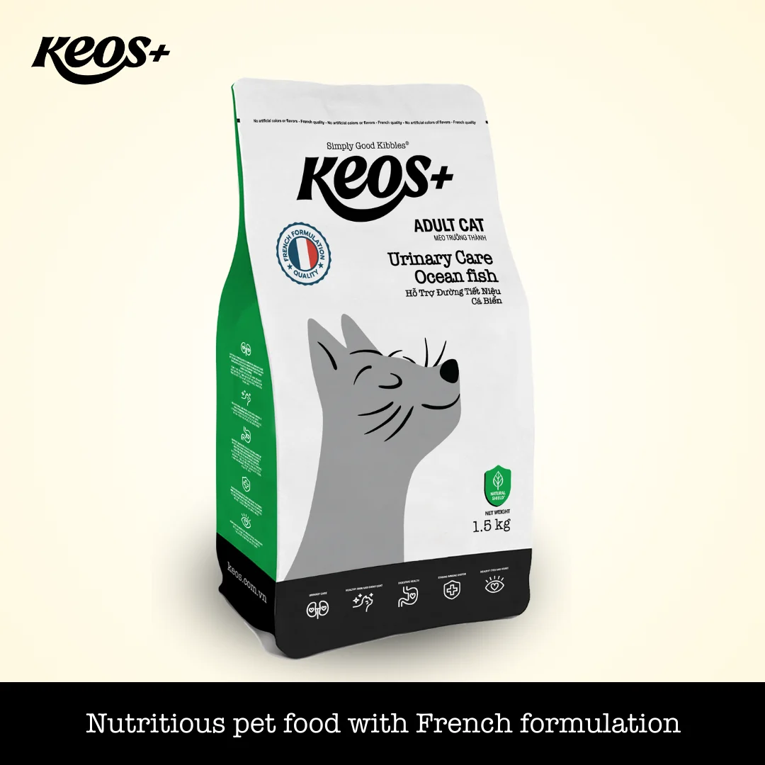 KEOS+ TAHH cho mèo trưởng thành với công thức hỗ trợ tiết niệu-Bag 7kg
