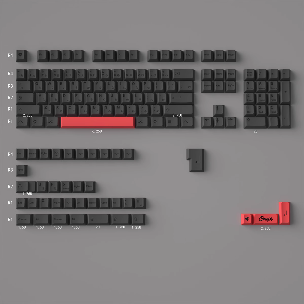 Keycap CMK PBT Starry Black