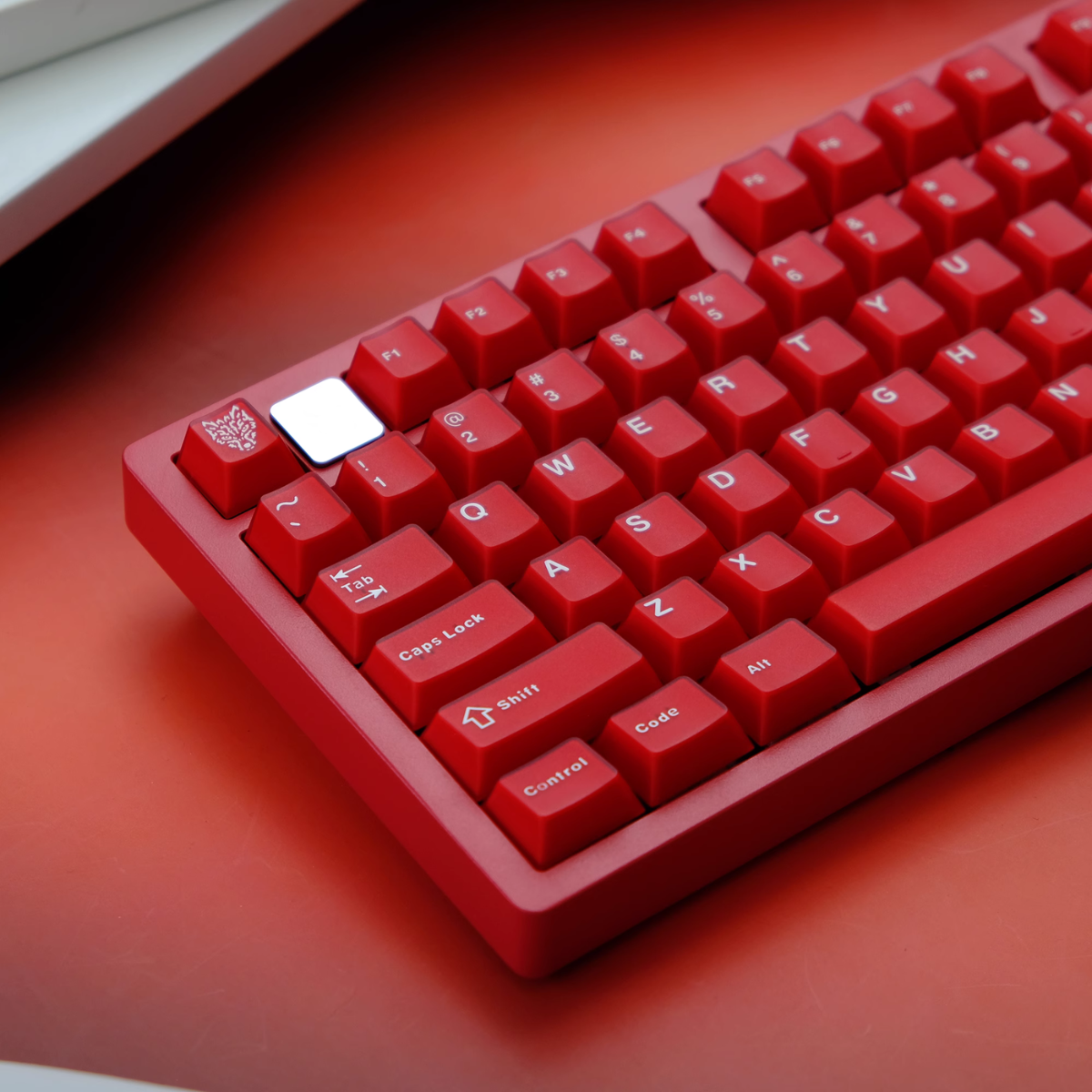 Keycap Aifei ABS Semi-transparent Classic Red ABS Double-shot Cherry Profile