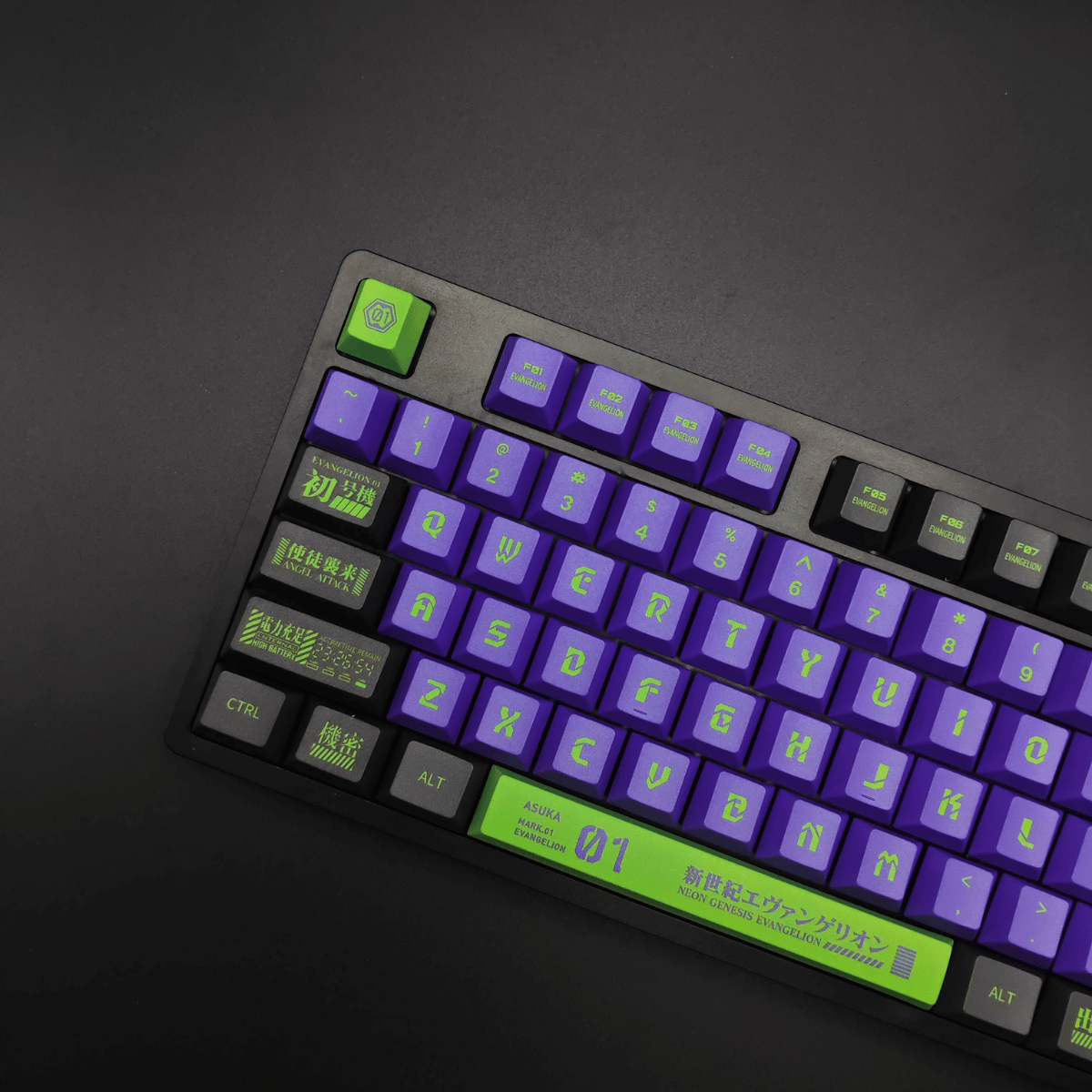 Keycap Eva-01 PBT Dye-sub Cherry Profile