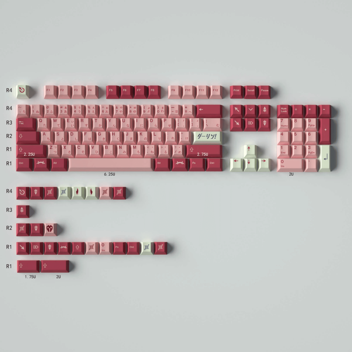 Keycap CMK PBT Darling PBT Dye-sub Cherry Profile