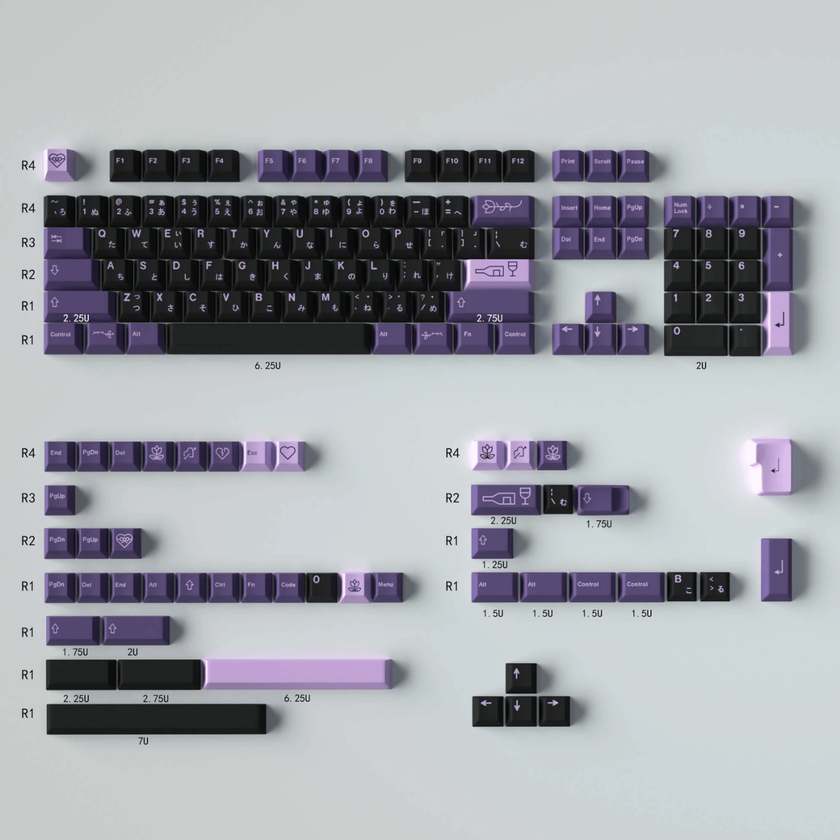 Keycap CMK PBT First Love PBT Dye-sub Cherry Profile