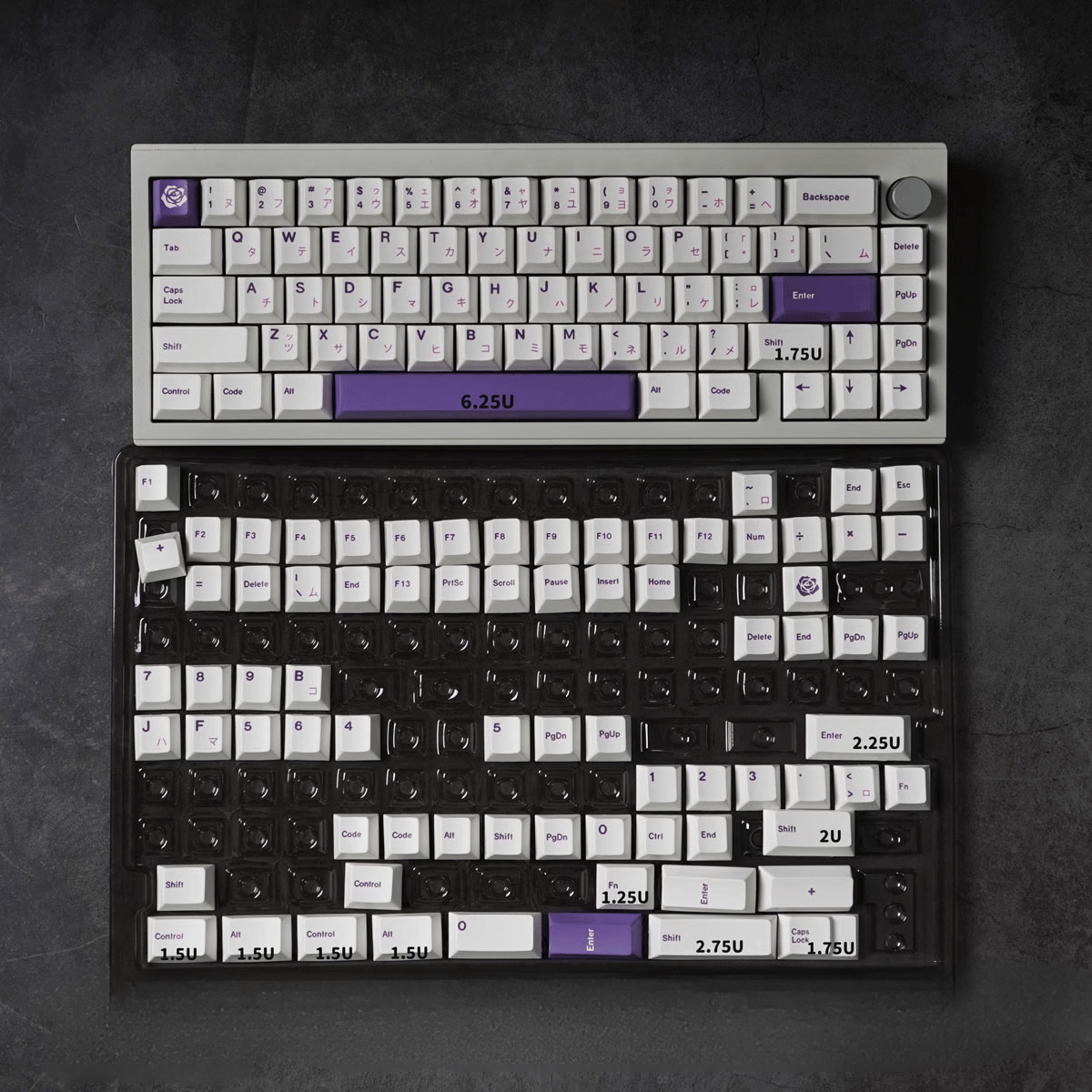 Keycap CMK PBT Purple Rose