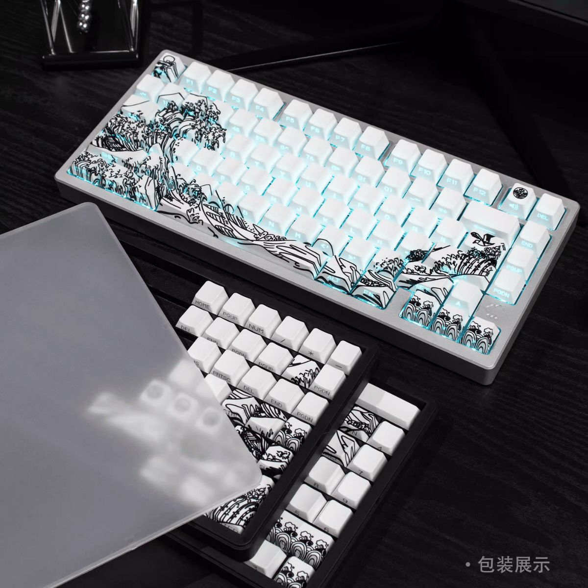 Keycap CMK Wave of Kanagawa PBT Dye-sub Cherry Profile