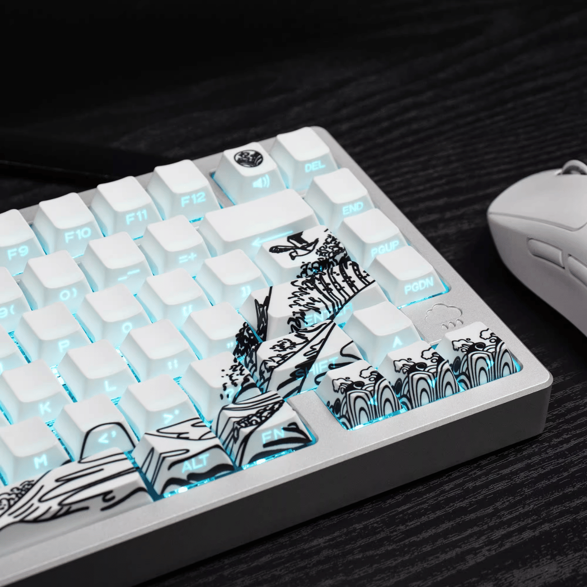 Keycap CMK Wave of Kanagawa PBT Dye-sub Cherry Profile