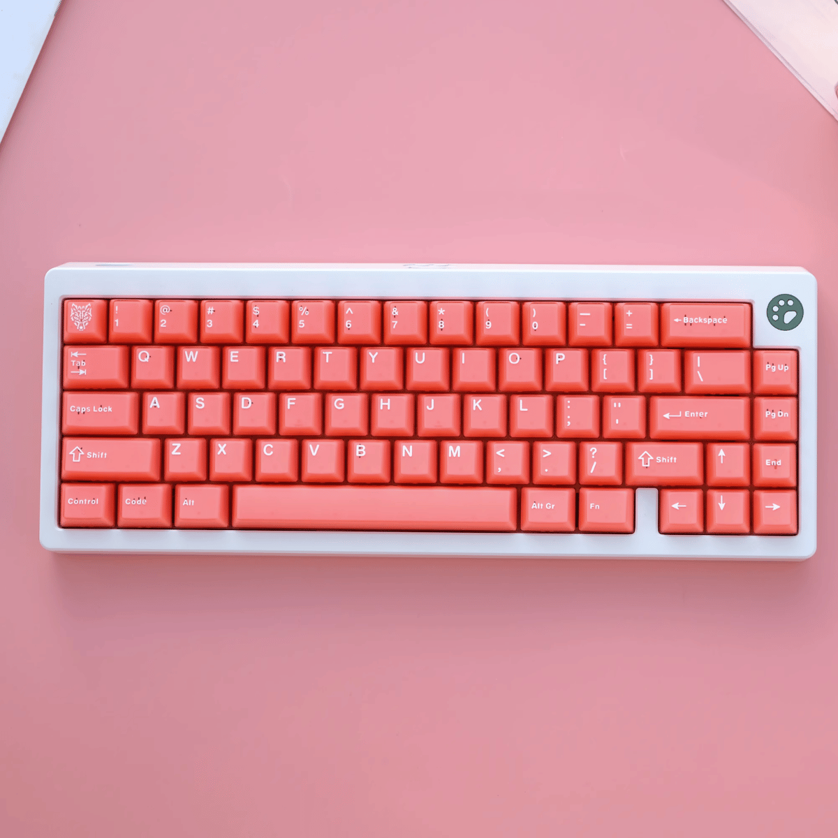 Keycap Aifei Semi-transparent Orange Red ABS Double-shot Cherry Profile