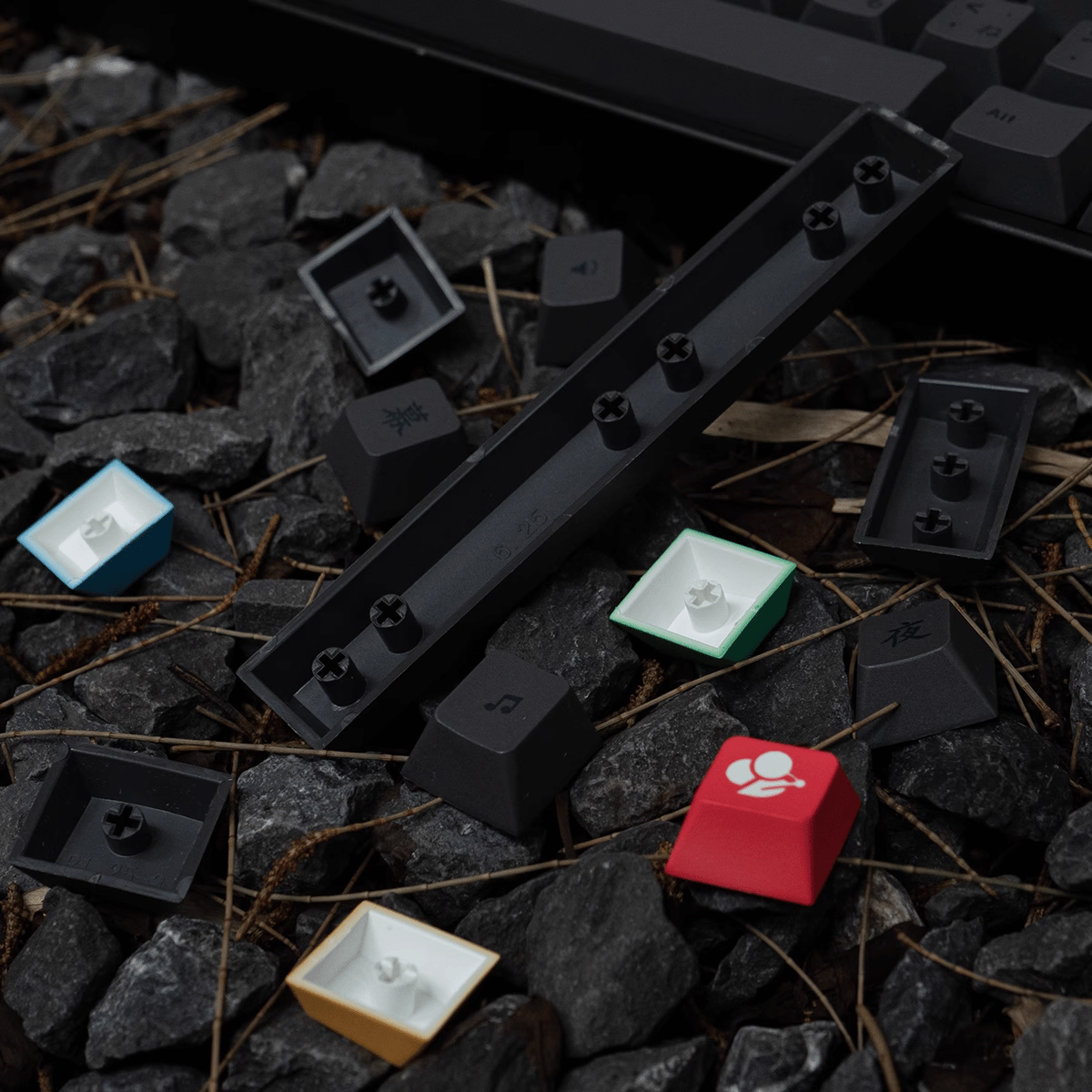 Keycap CMK PBT Black On Gray